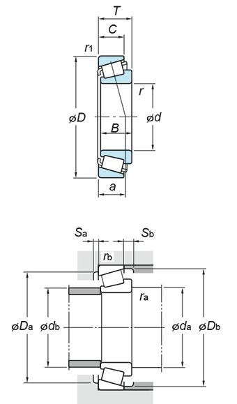 Підшипник 32012JR KOYO 60×95×23 мм роликовий конічний